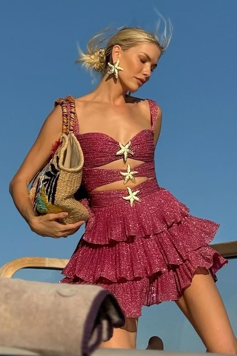 Flirty Emotions Sparkly Mini Dress | Jewelclues