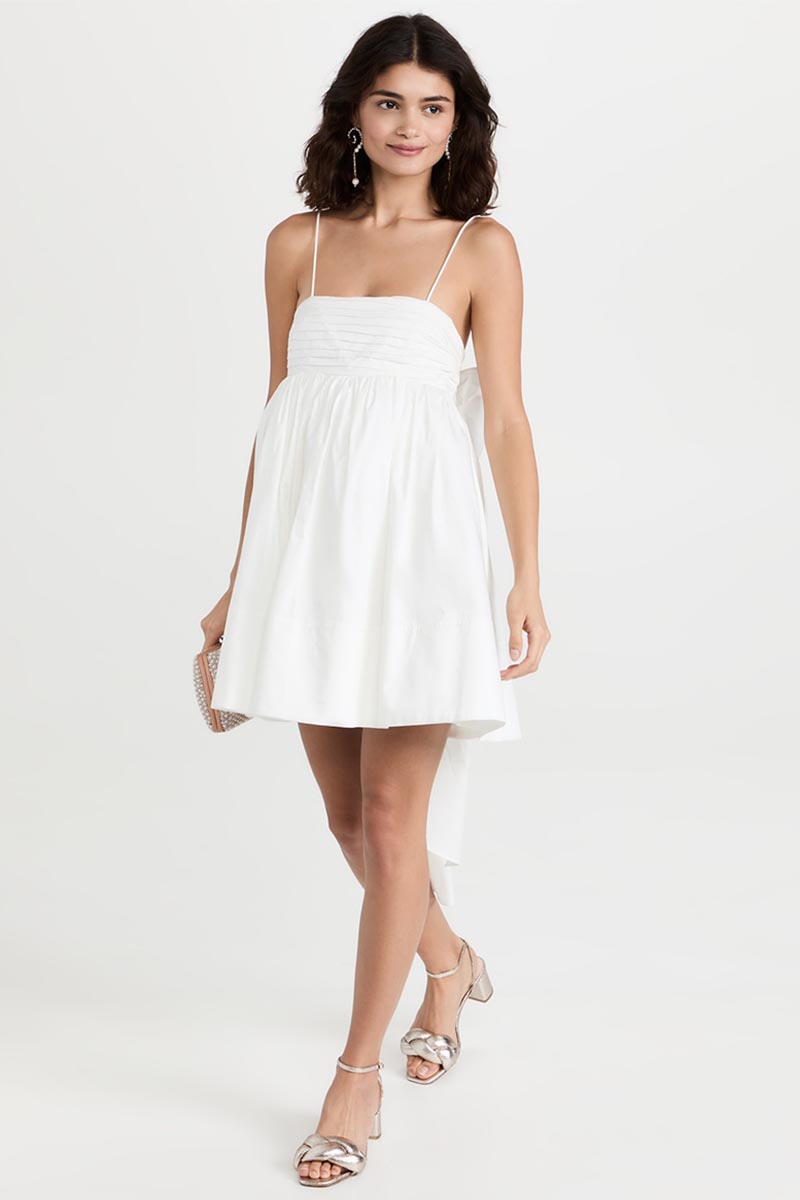 Adorable Charm Bow Back Mini Dress | Jewelclues