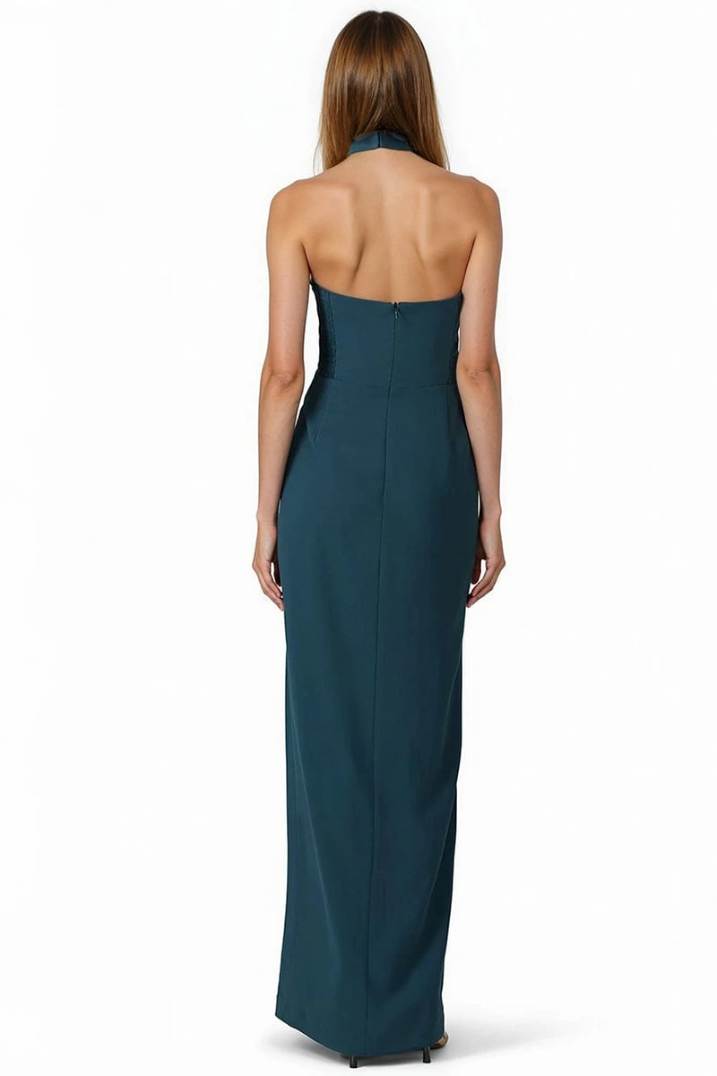 Alara Choker-Halter Evening Gown | Jewelclues