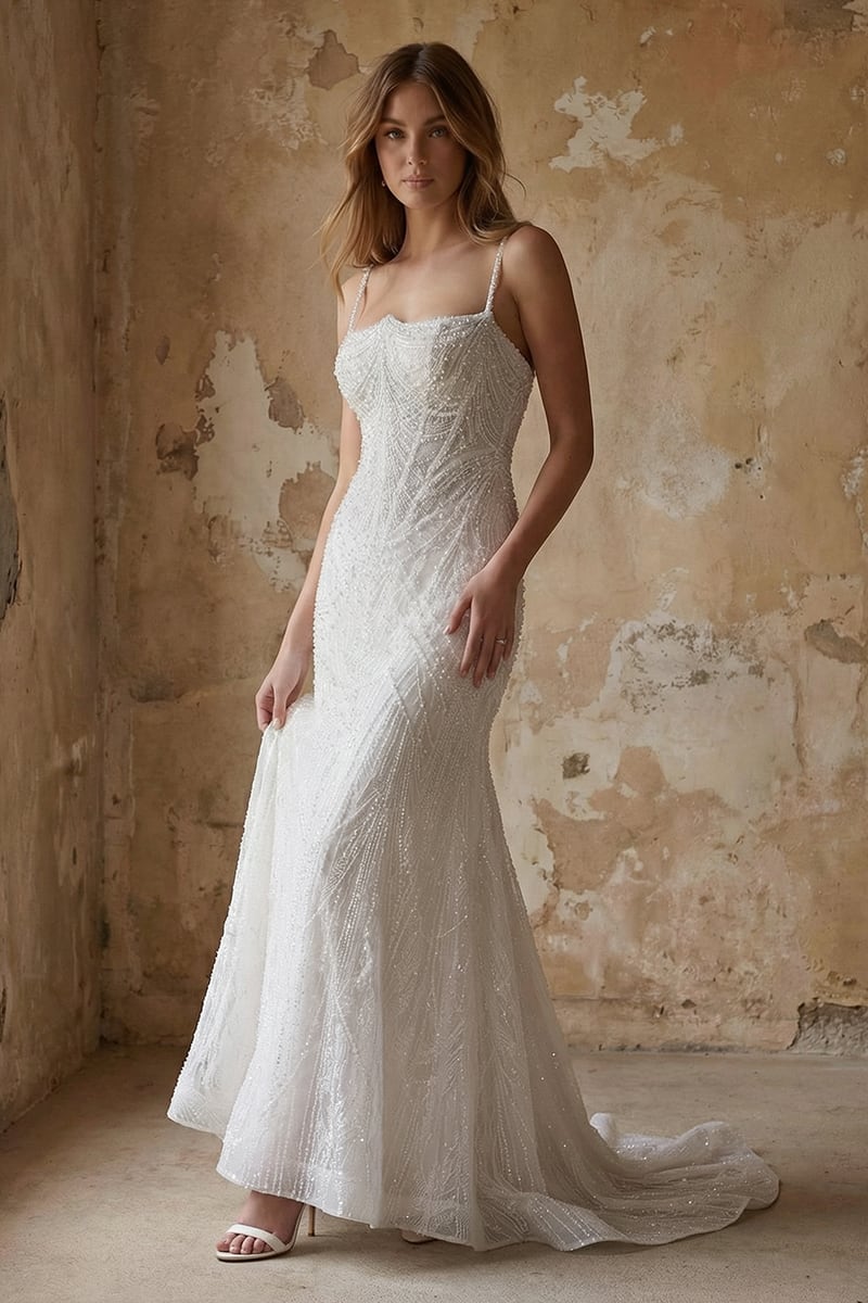 Alexander Pearl Beaded Couture Wedding Gown | JewelClues