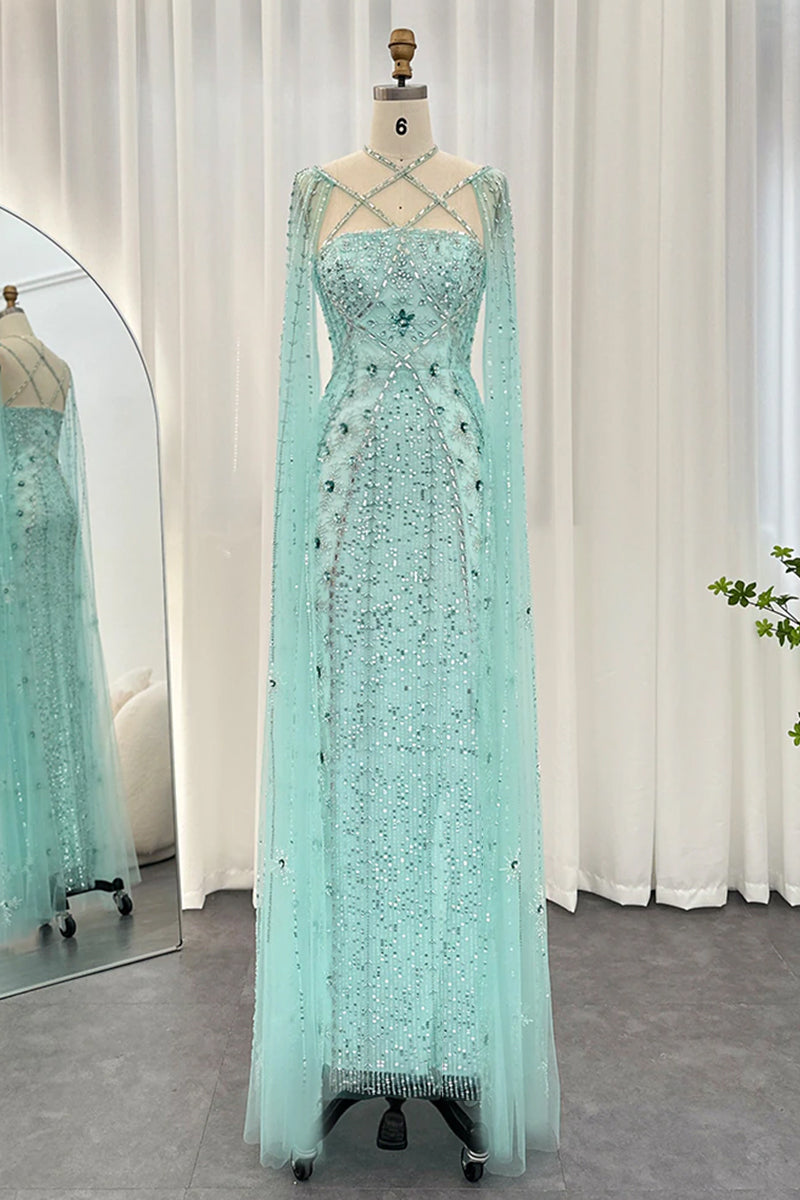 Alyce Beaded Maxi Dress | Jewelclues | #color_aqua 