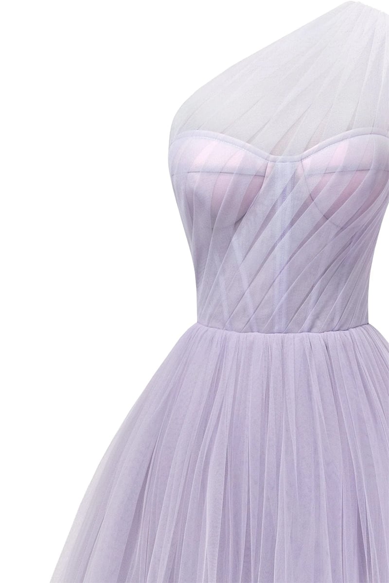 Amelie One-Shoulder Midi Dress | Jewelclues #color_lavender