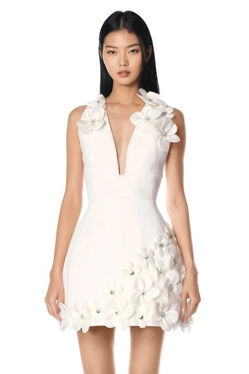 Amorette Floral Mini Dress | Jewelclues