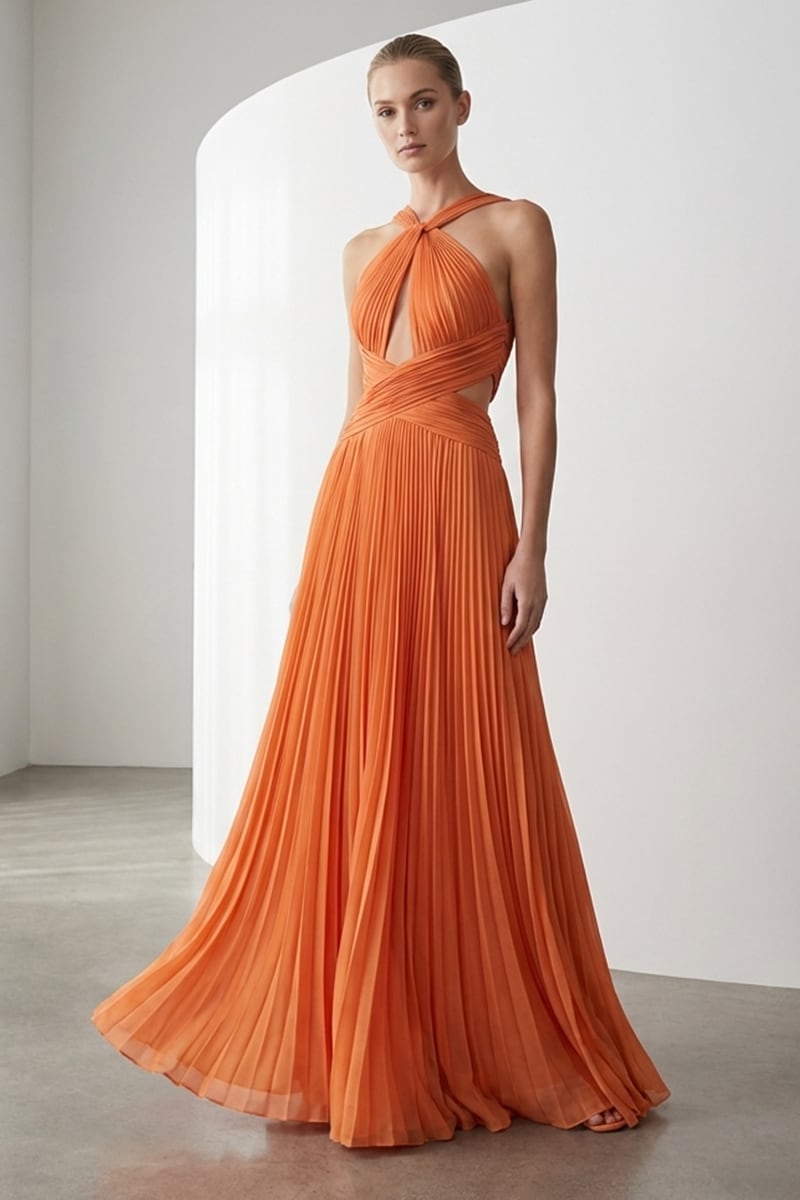 Arabella Chiffon Backless Maxi Dress | Made-To-Order | JewelClues Arabella Chiffon Backless Maxi Dress | Made-To-Order | JewelClues