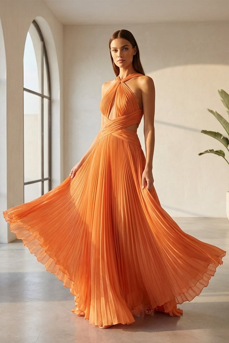 Arabella Chiffon Backless Maxi Dress | Jewelclues