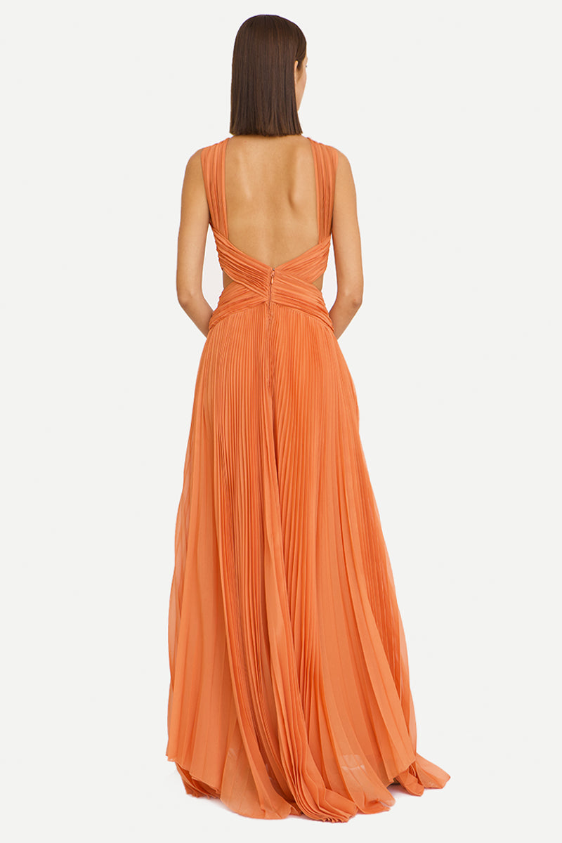 Arabella Chiffon Backless Maxi Dress | Jewelclues