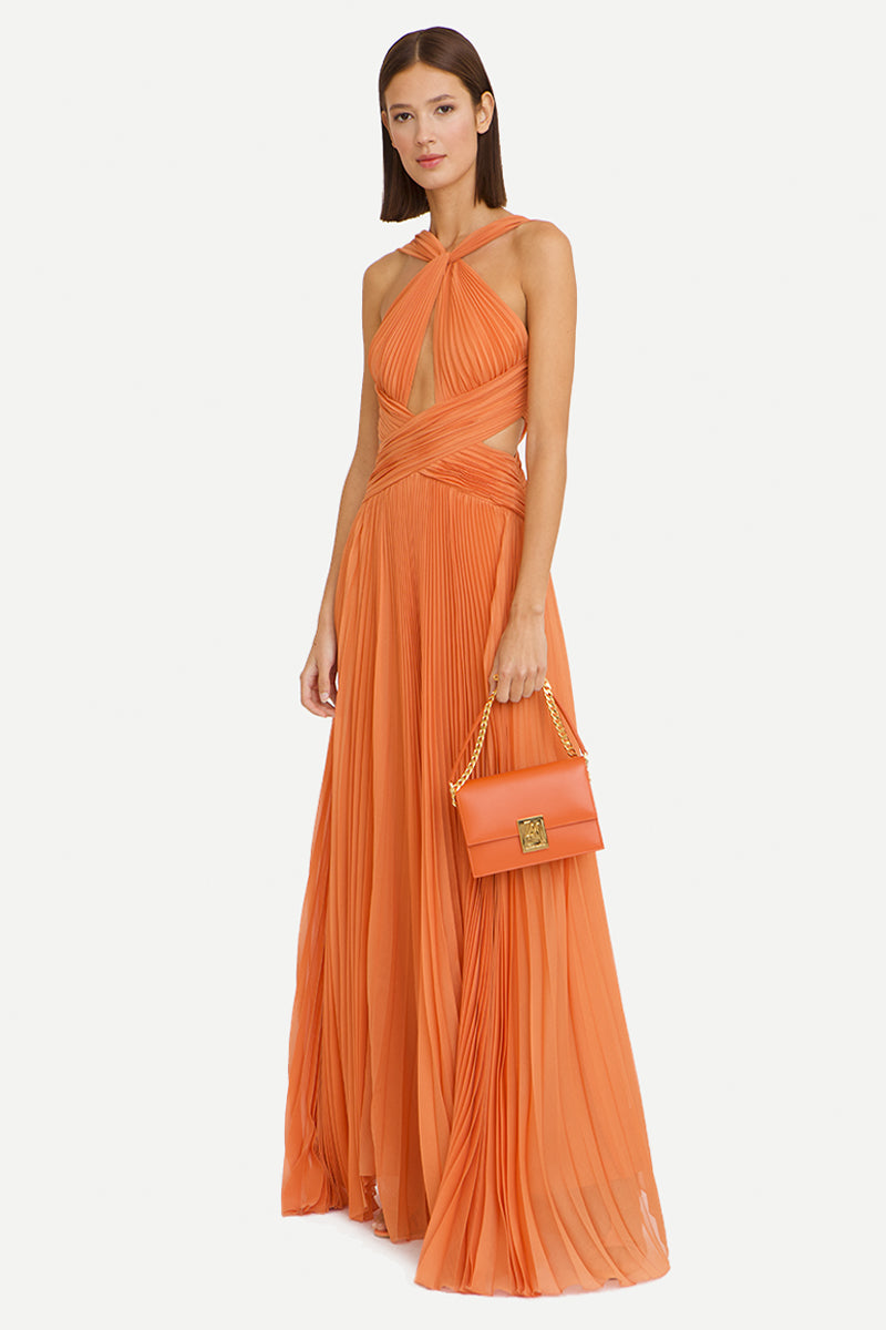 Arabella Chiffon Backless Maxi Dress | Jewelclues