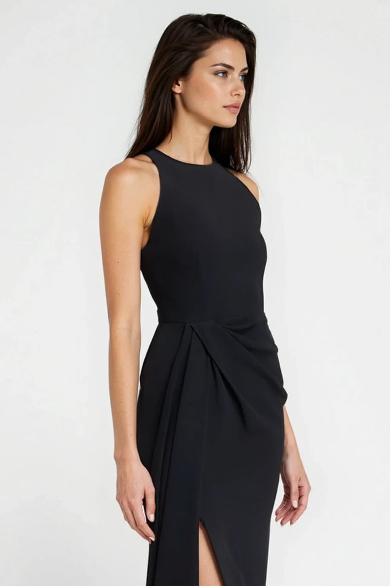 Ariana Draped Evening Gown | Jewelclues