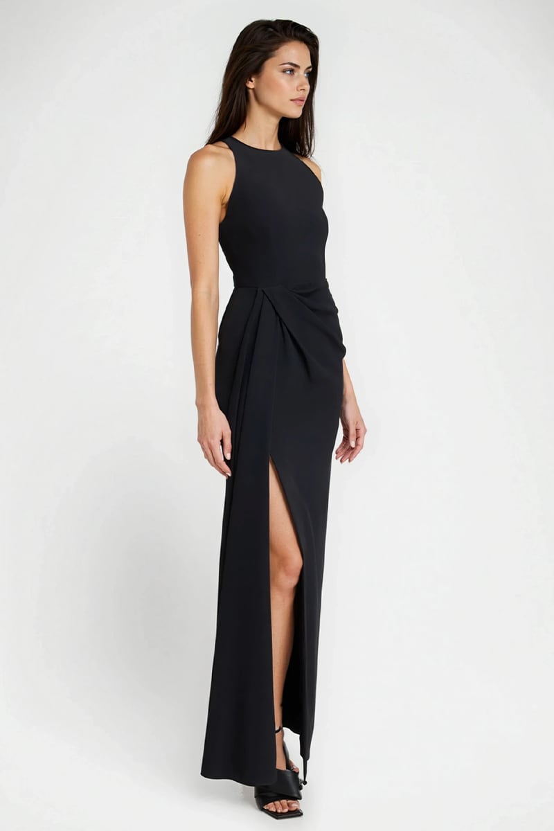 Ariana Draped Evening Gown | Jewelclues