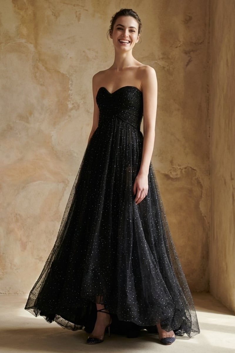 Astraya Sparkle Tulle Bustier Gown | Jewelclues
