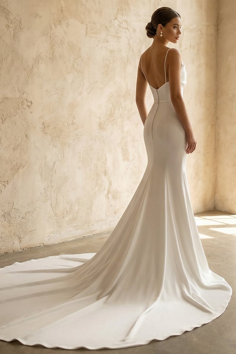 Athens Love Satin Bridal Gown | Jewelclues