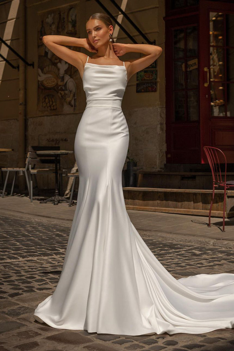 bridal satin wedding dresses