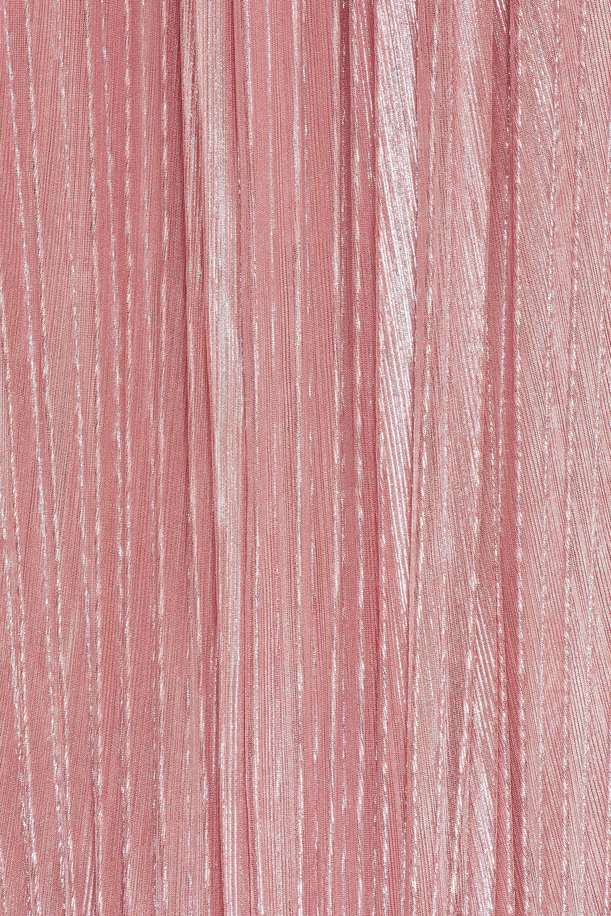 Aureline Metallic Pleated Gown | JewelClues