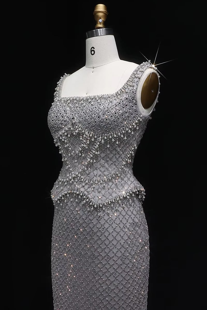 Aurora Beaded Couture Gown | Jewelclues