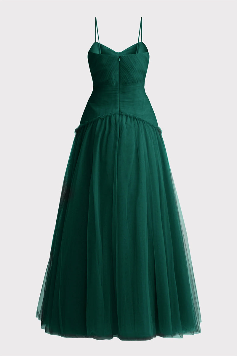 Avianna Tulle Maxi Dress | Jewelclues #color_green