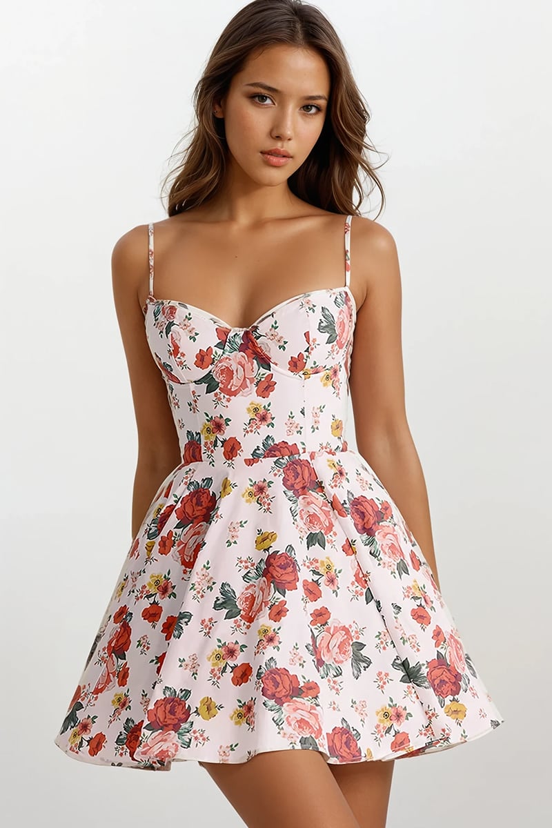 Blooming Love Floral Print Mini Dress | Jewelclues