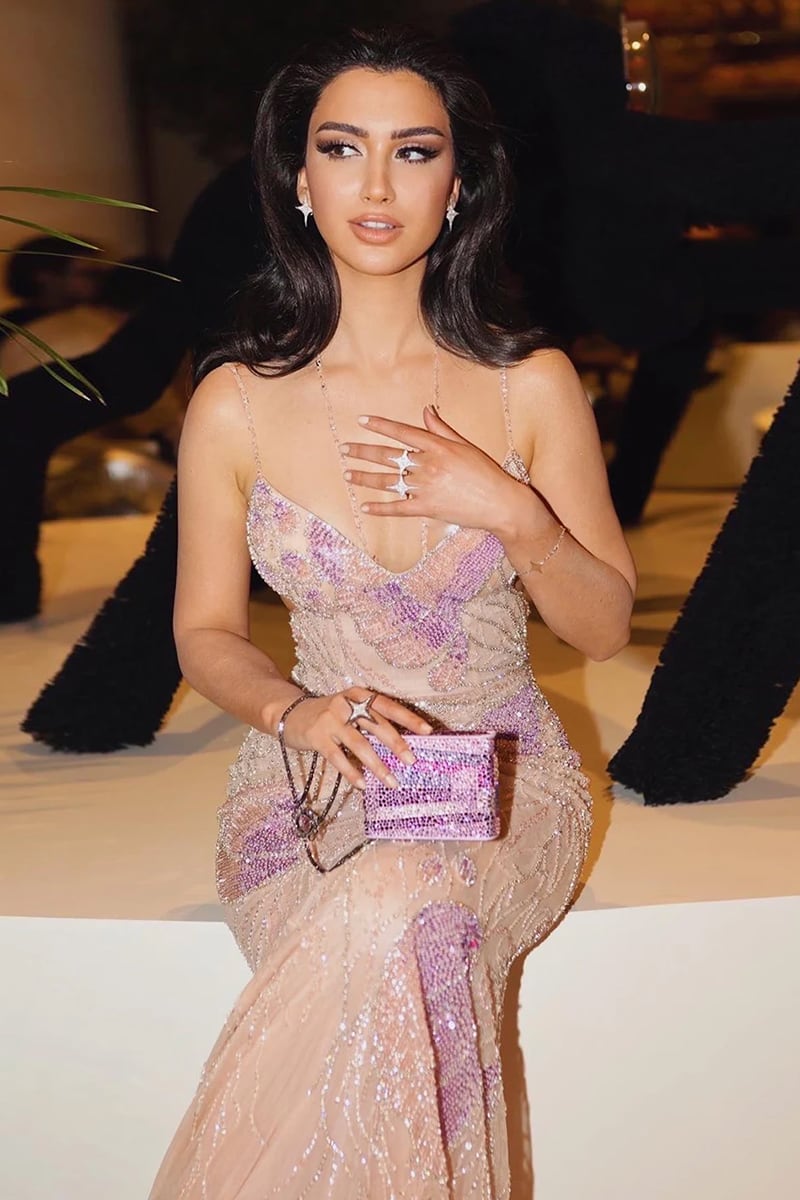 Calista Beaded Backless Maxi Dress | Jewelclues #color_dusty pink