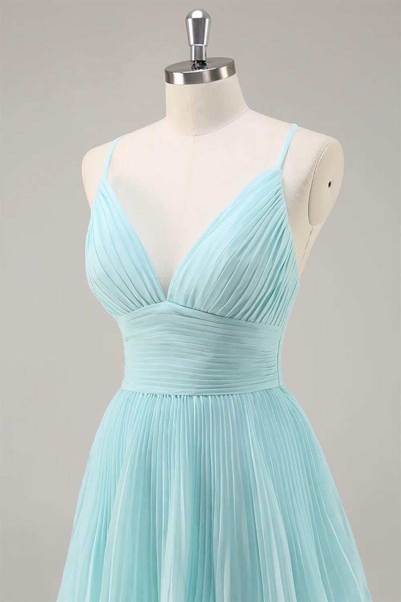 Caterina Pleated Tiered Maxi Dress | Jewelclues #color_light blue