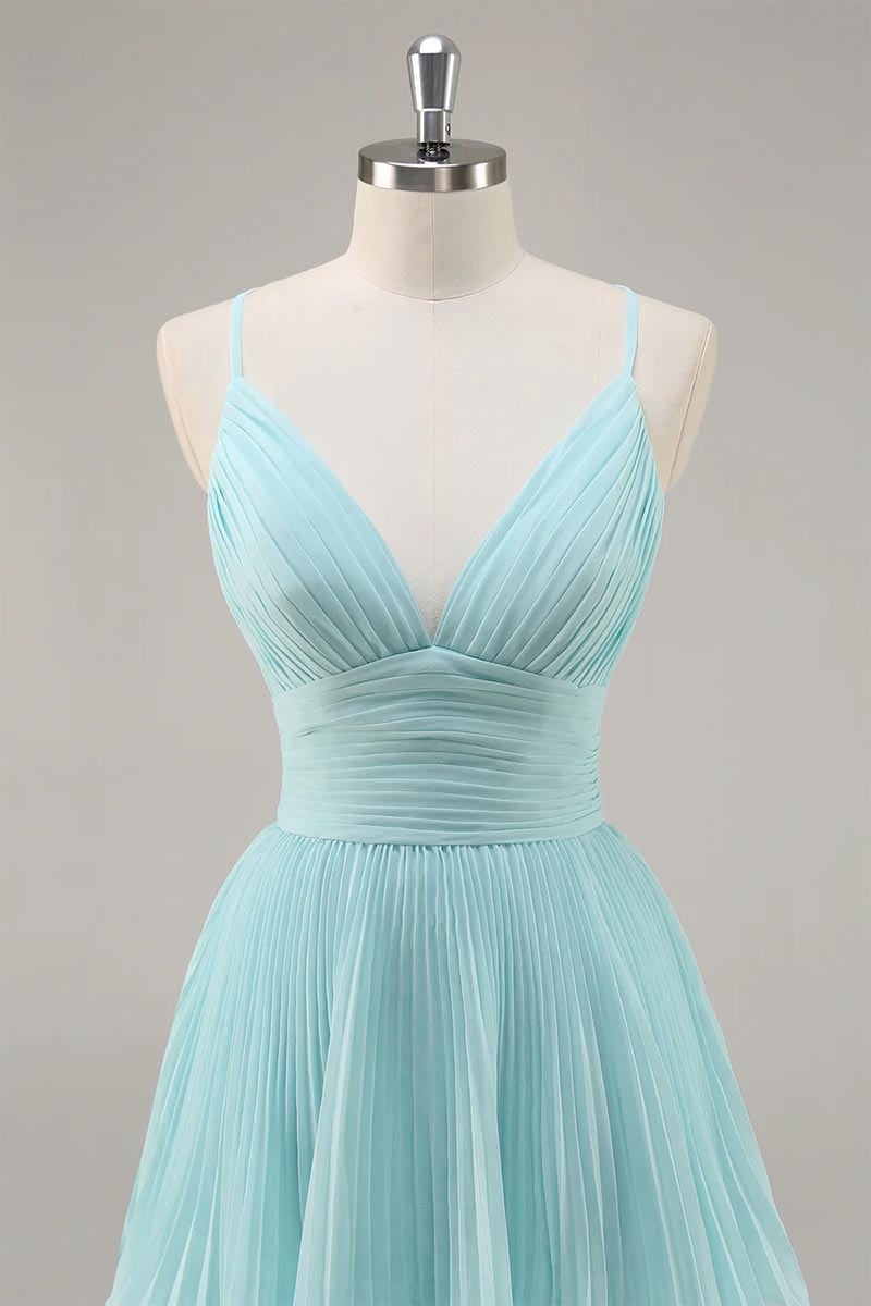 Caterina Pleated Tiered Maxi Dress | Jewelclues #color_light blue