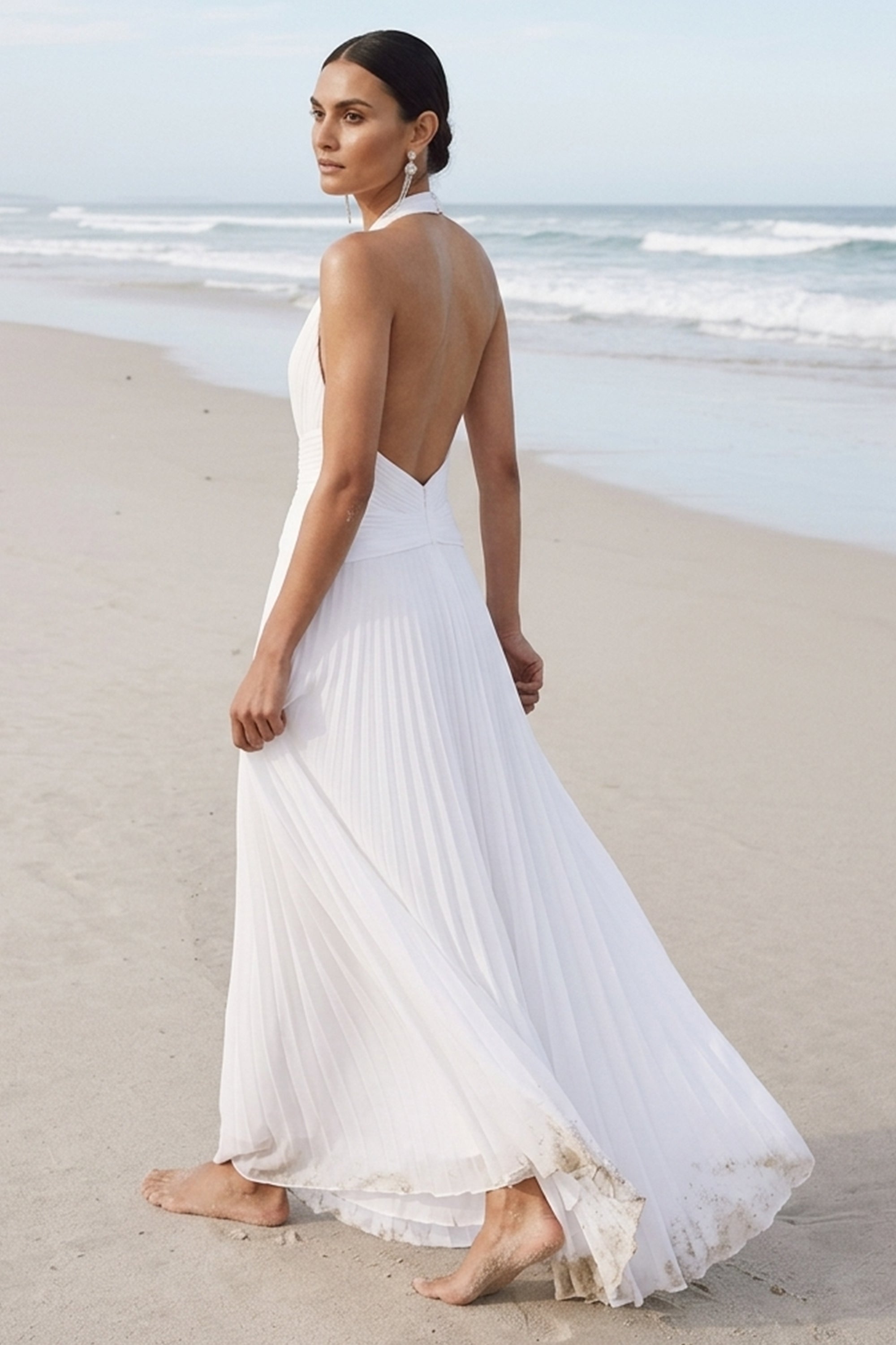 Celestine Halter Wedding Gown | JewelClues
