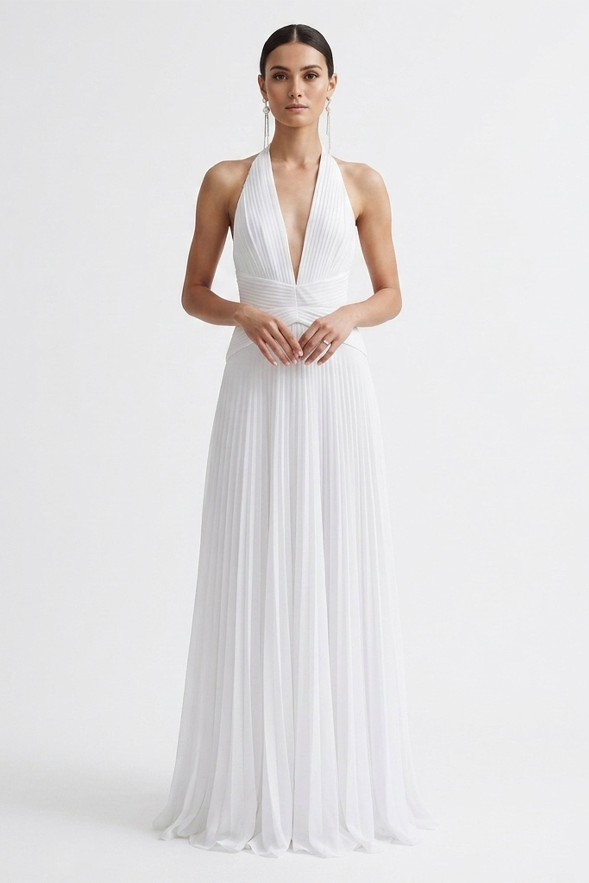 Celestine Halter Wedding Gown | JewelClues