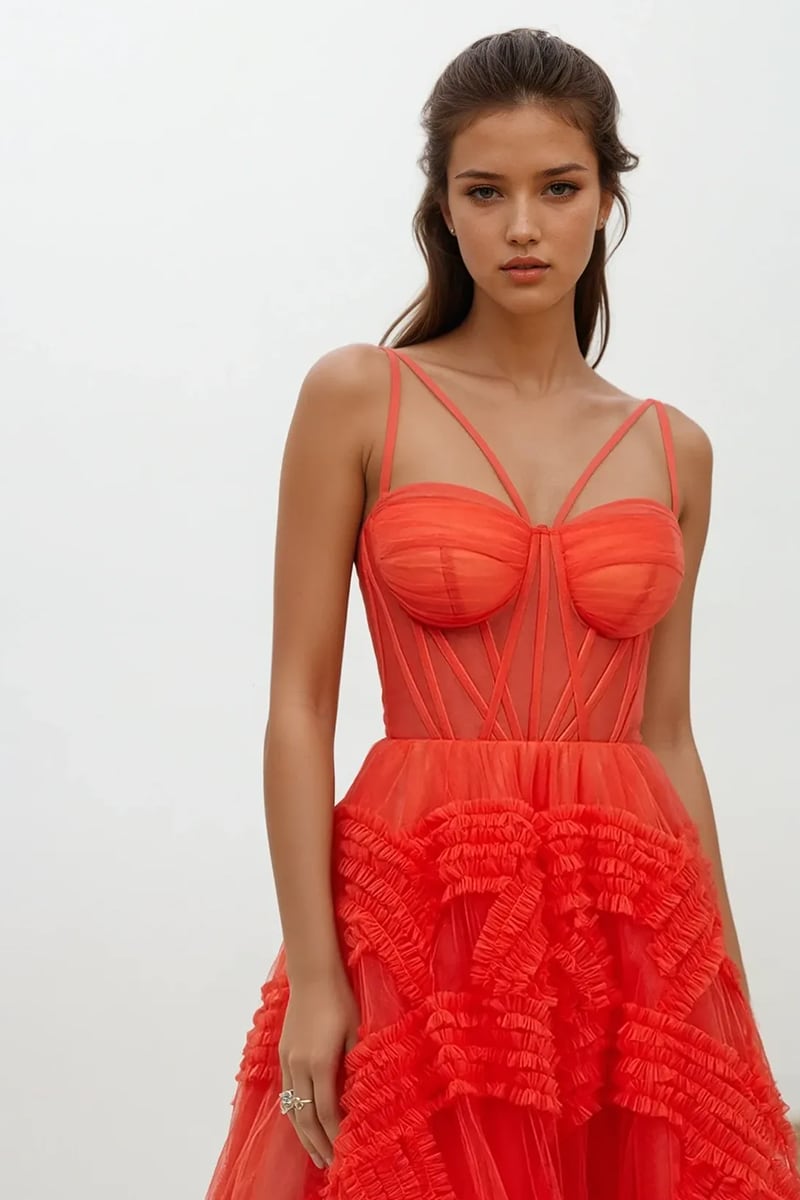 Charley A-line Tulle Maxi Dress | Jewelclues