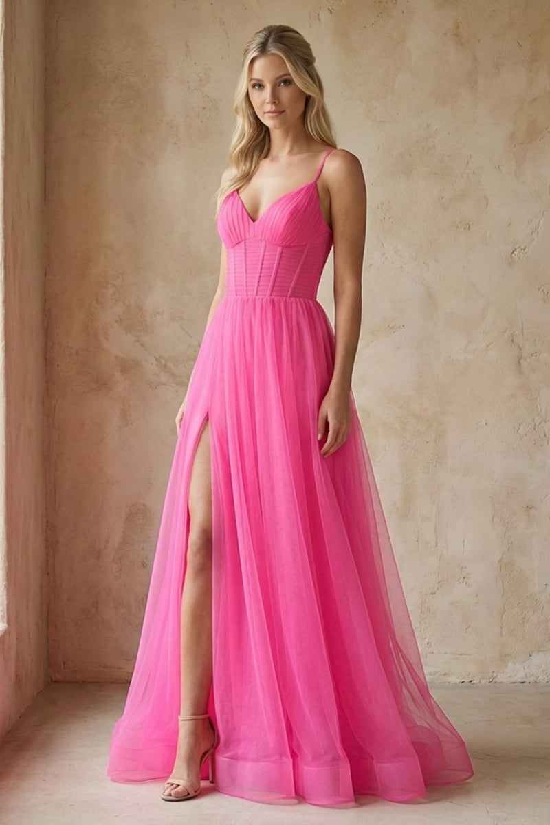Chiara Draped Tulle Gown | JewelClues
