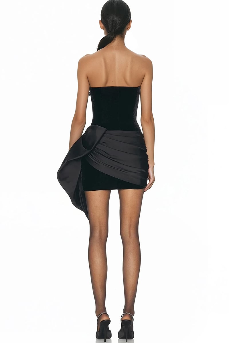 Cocktail Sensation Black Mini Dress | Jewelclues
