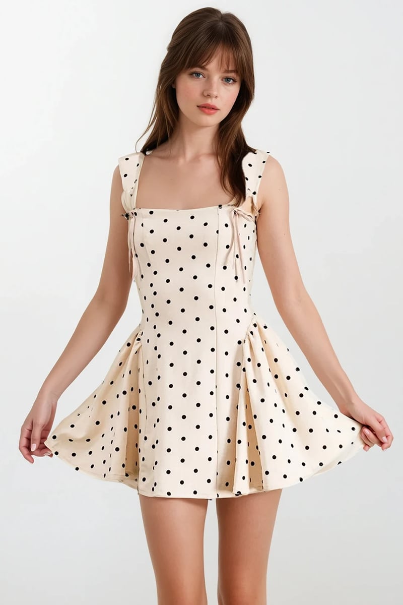 polka dot mini dress Endless Romance Off Shoulder Perfect for parties The sweetest polka dot mini