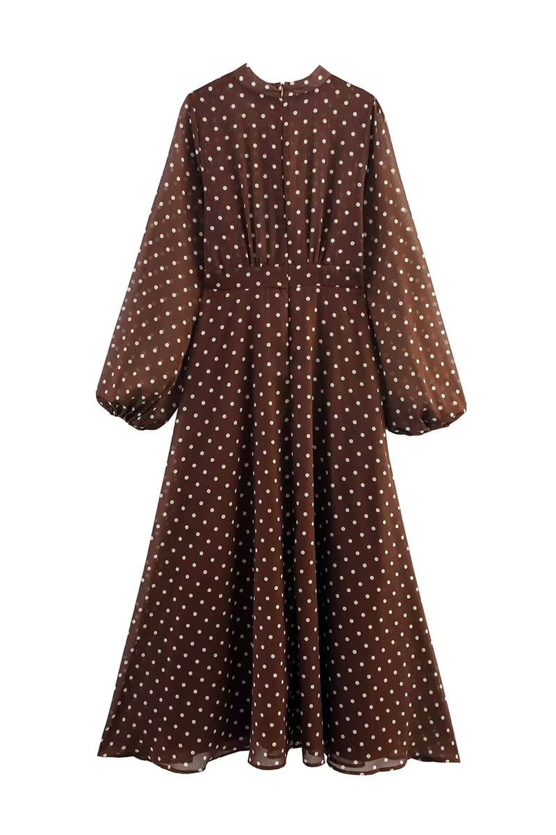 Cornelia Polka Dots Midi Dress | Jewelclues