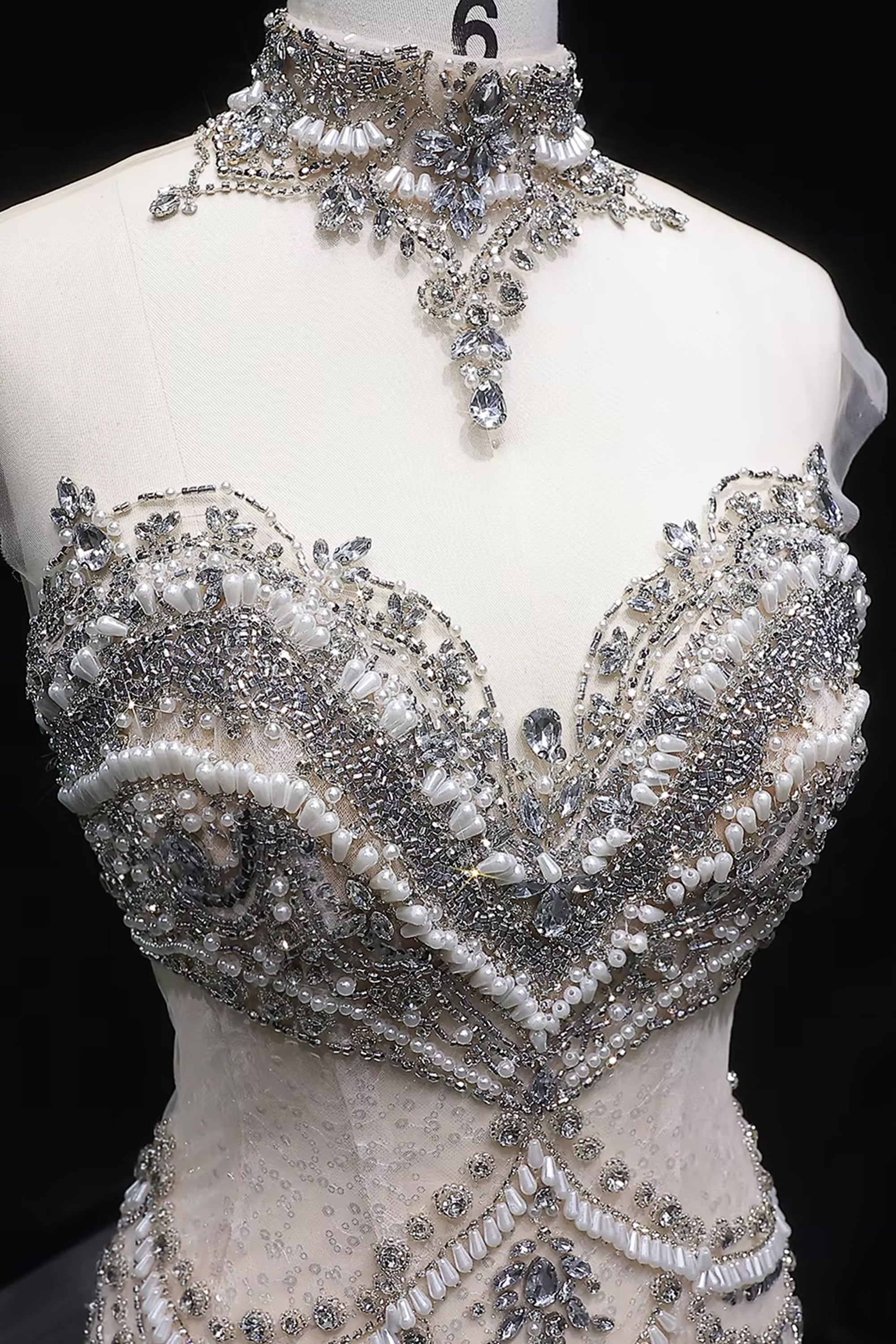 Cosette Crystal Embroidered Gown | JewelClues