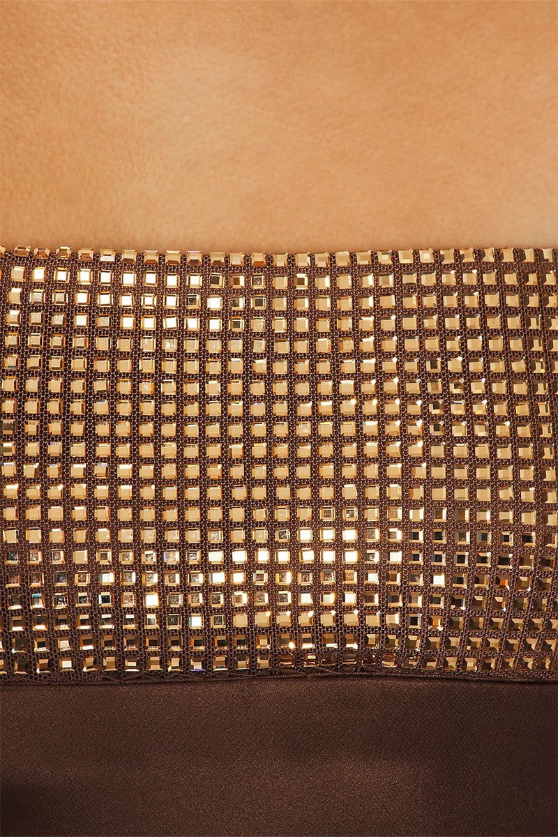 Dravite Embellished Satin Gown | JewelClues