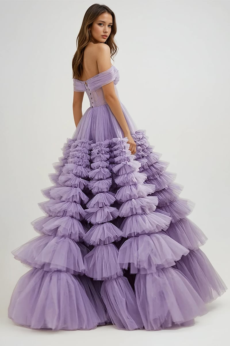 Duchess Off-The-Shoulder Prom Maxi Dress | Jewelclues