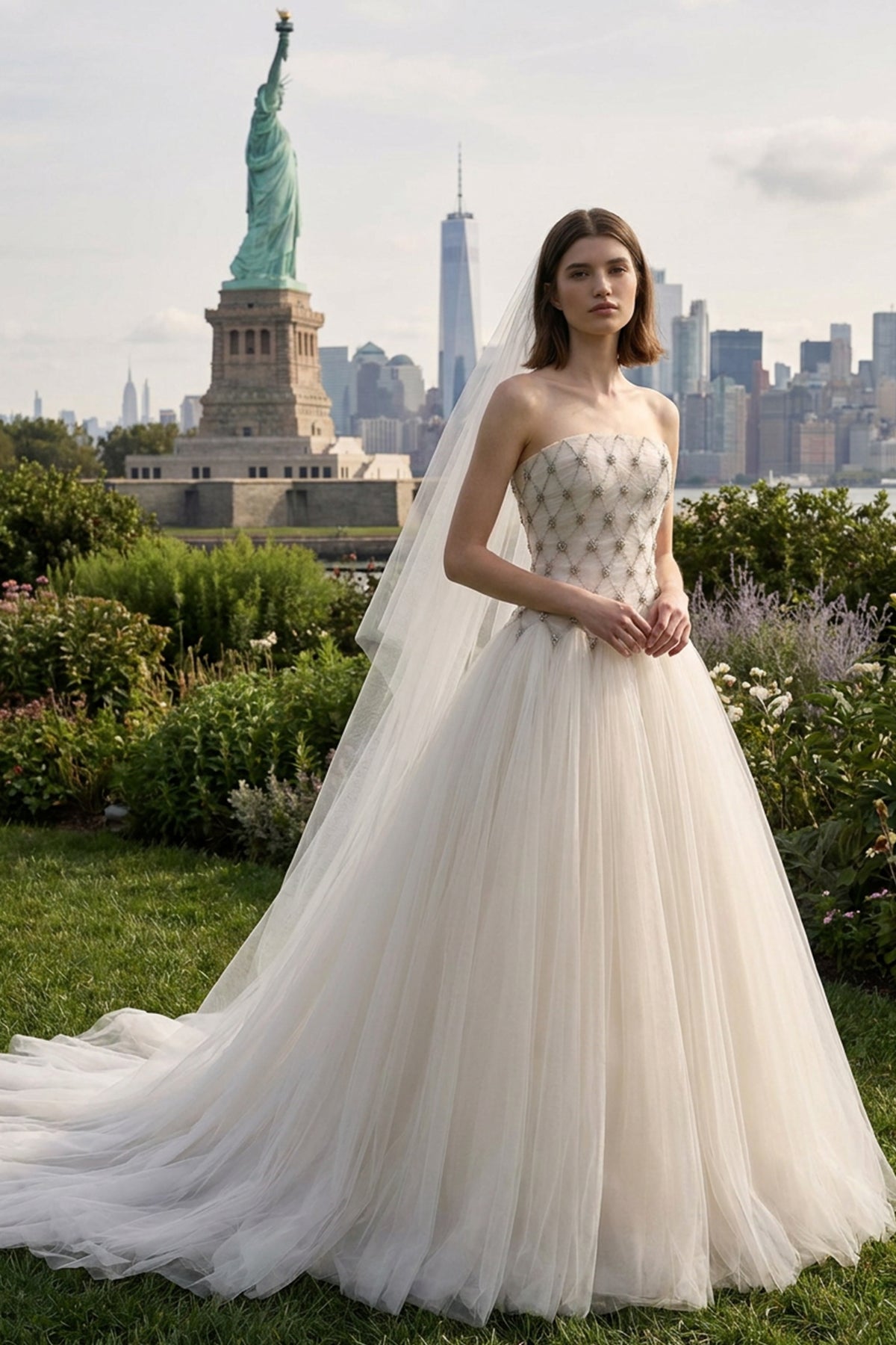 Elthera Embellished Wedding Gown | JewelClues