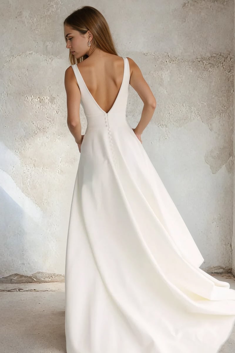 Elysia A-Line Wedding Gown | Jewelclues