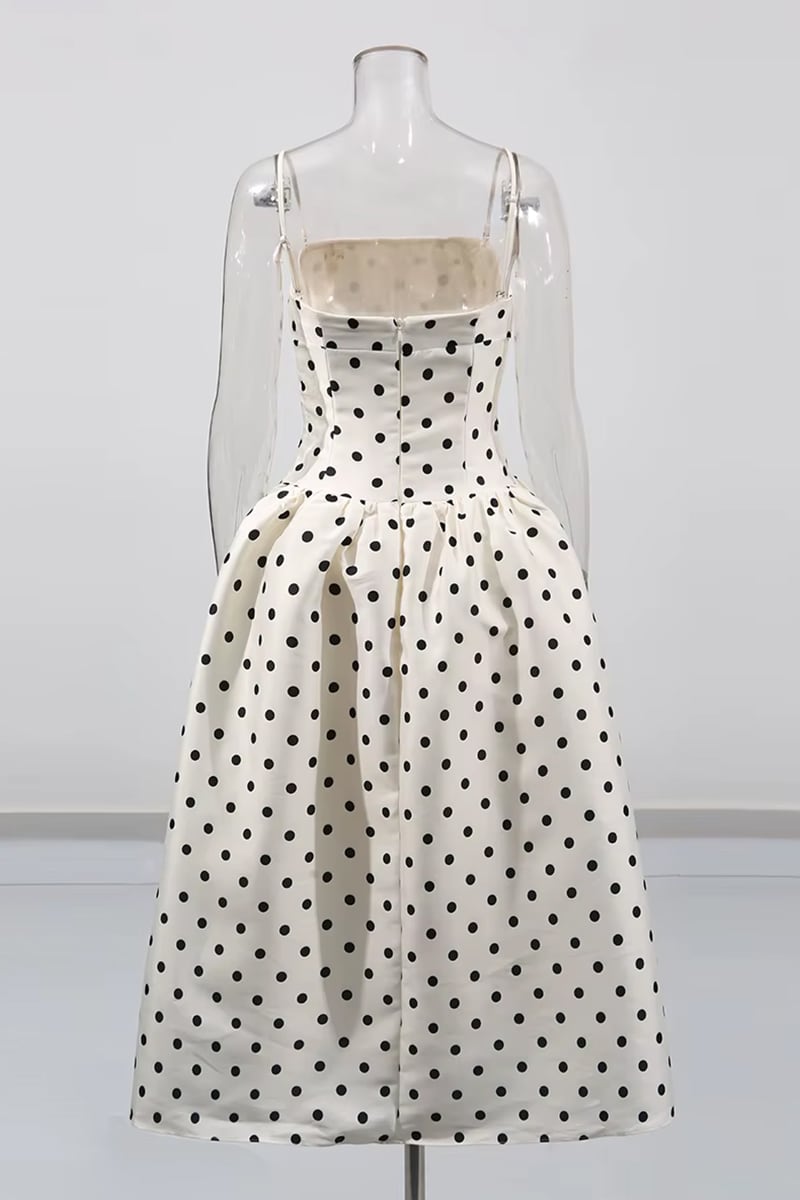 Ennis Polka Dot Midi Dress | Jewelclues