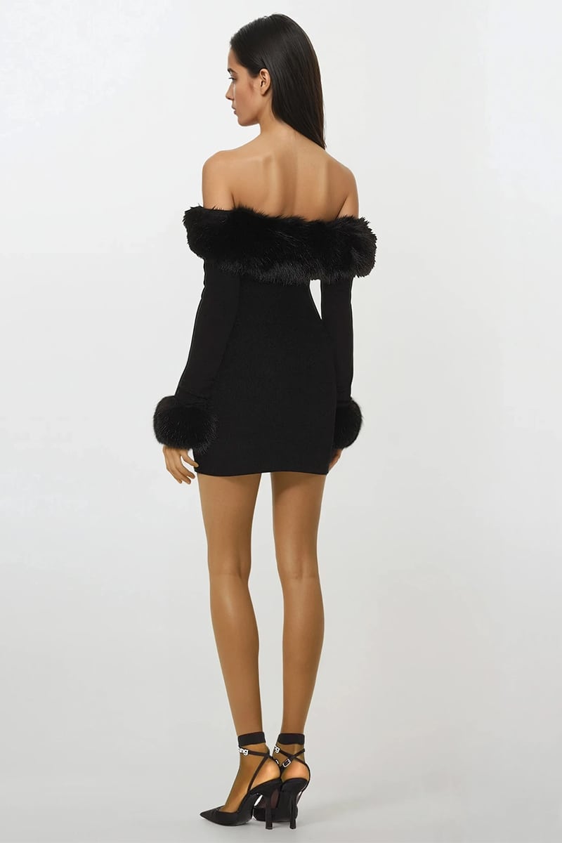 Evening Muse Off-Shoulder Mini Dress | Jewelclues