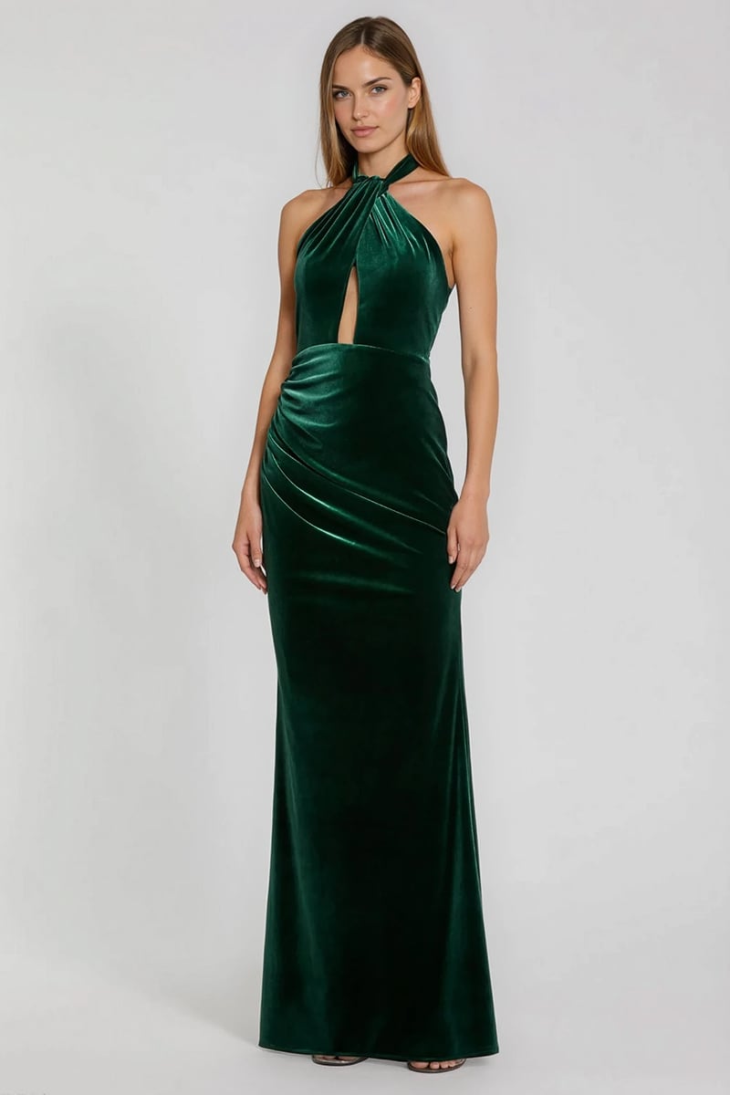 Evening Poem Velvet Gown | Jewelclues
