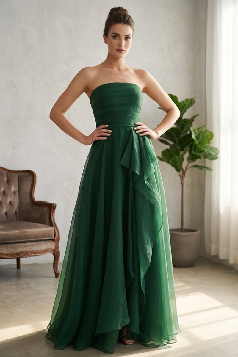 Faye Strapless Evening Gown | Jewelclues