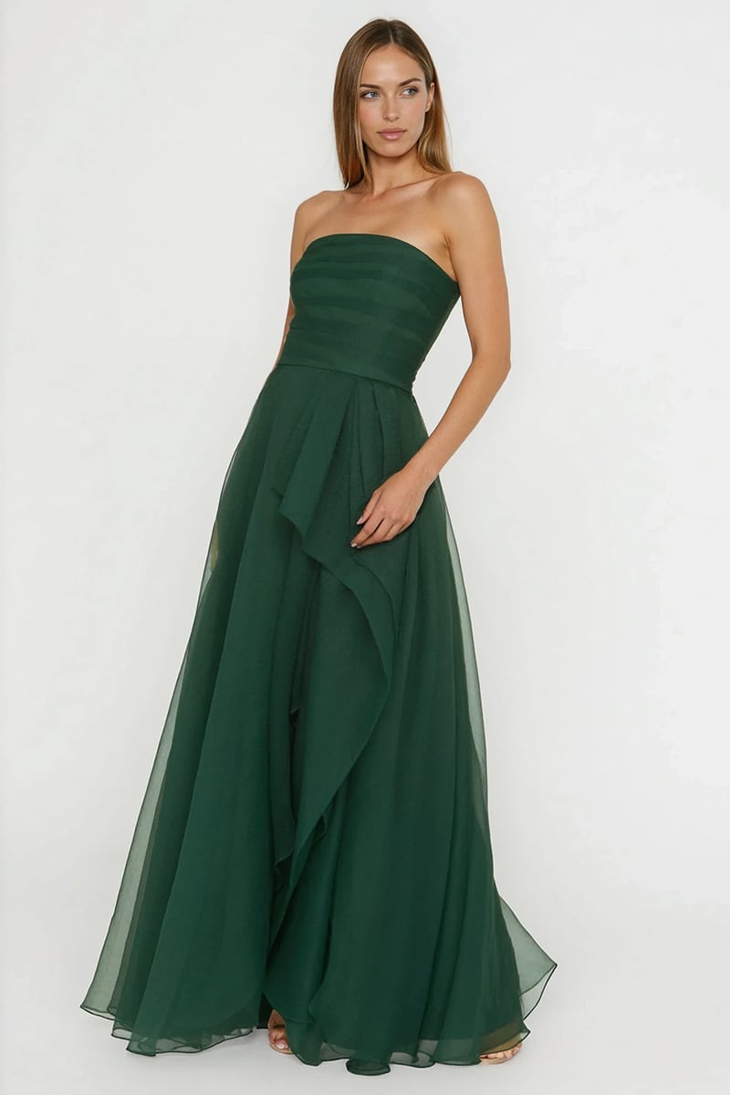 Faye Strapless Evening Gown | Jewelclues