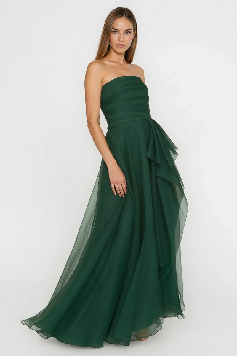 Faye Strapless Evening Gown | Jewelclues