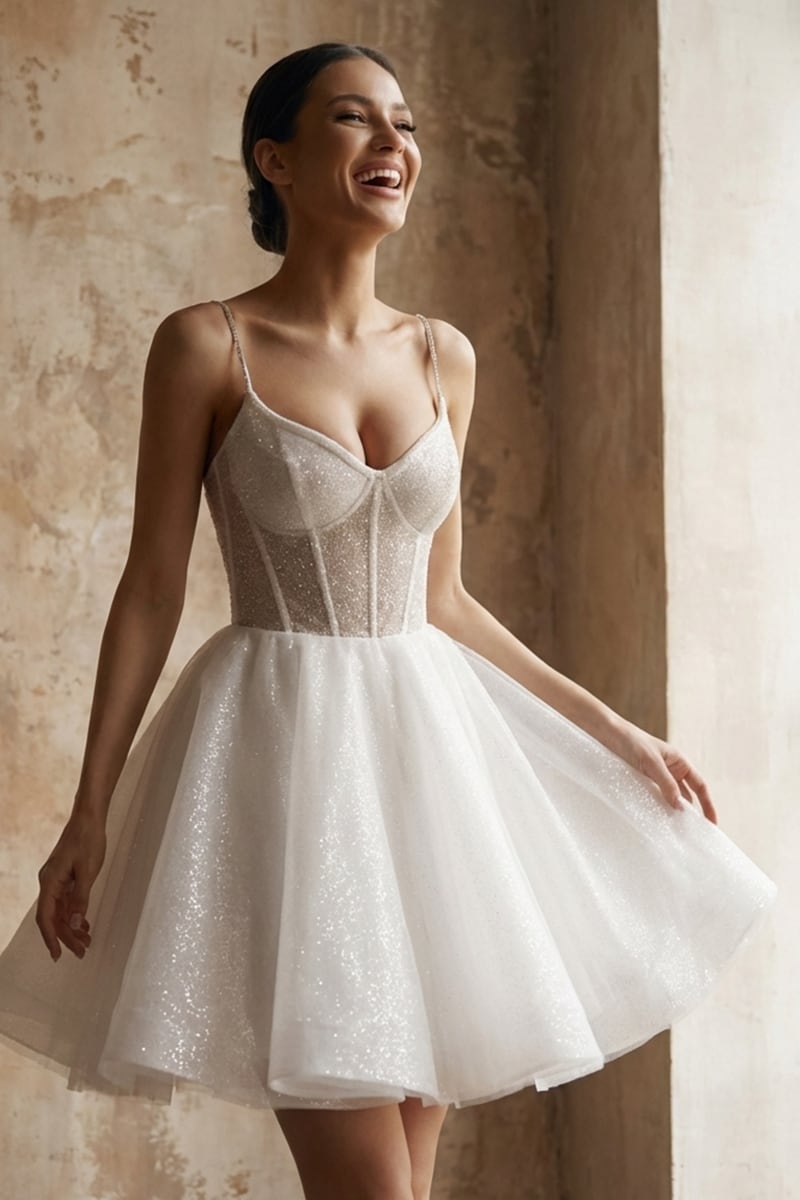 Force of Love Sparkly Mini Dress | Jewelclues