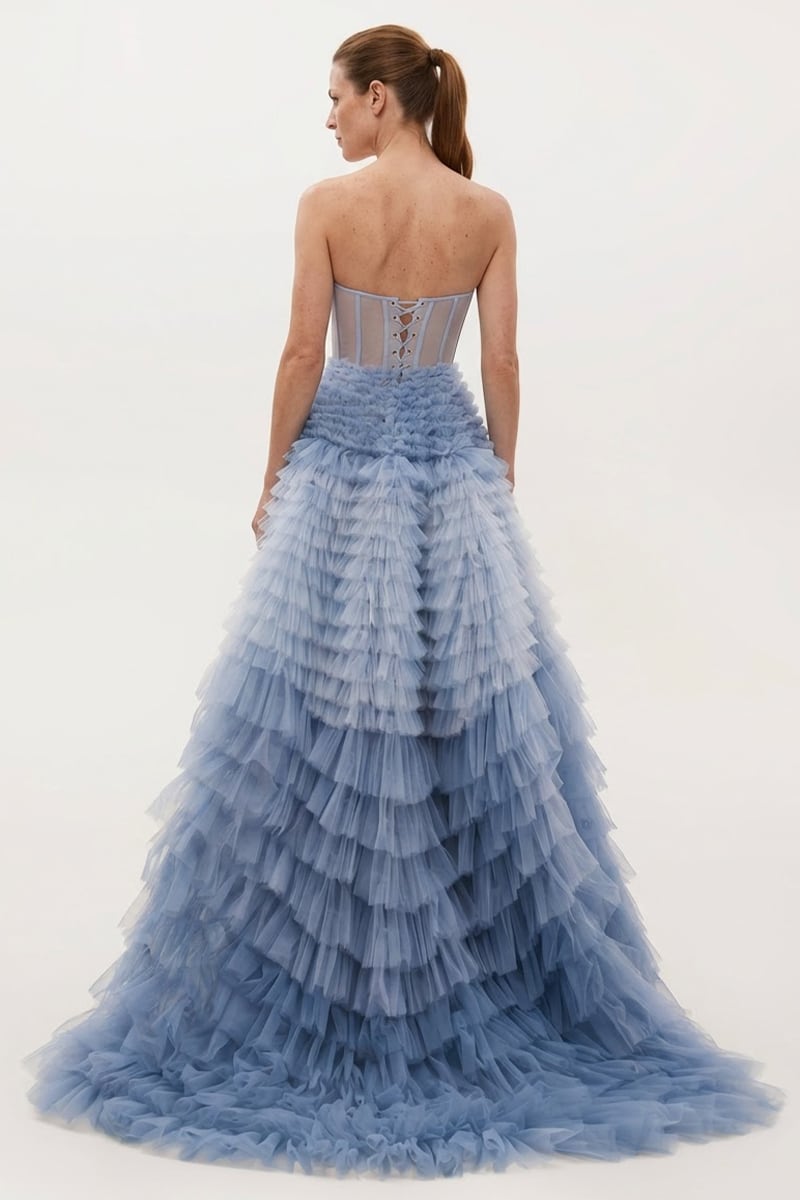 Freyja Frill-Layered Gown | JewelClues