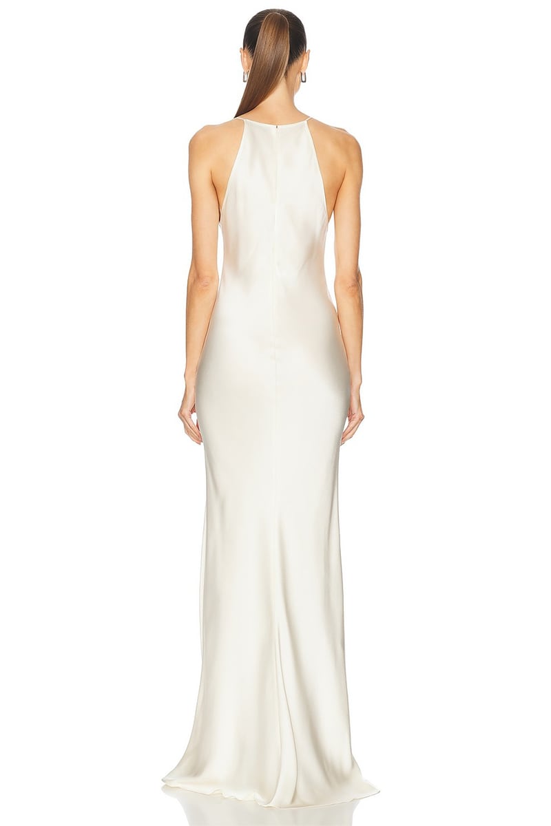 Lauren Bias-Cut Satin Gown | JewelClues #color_ivory