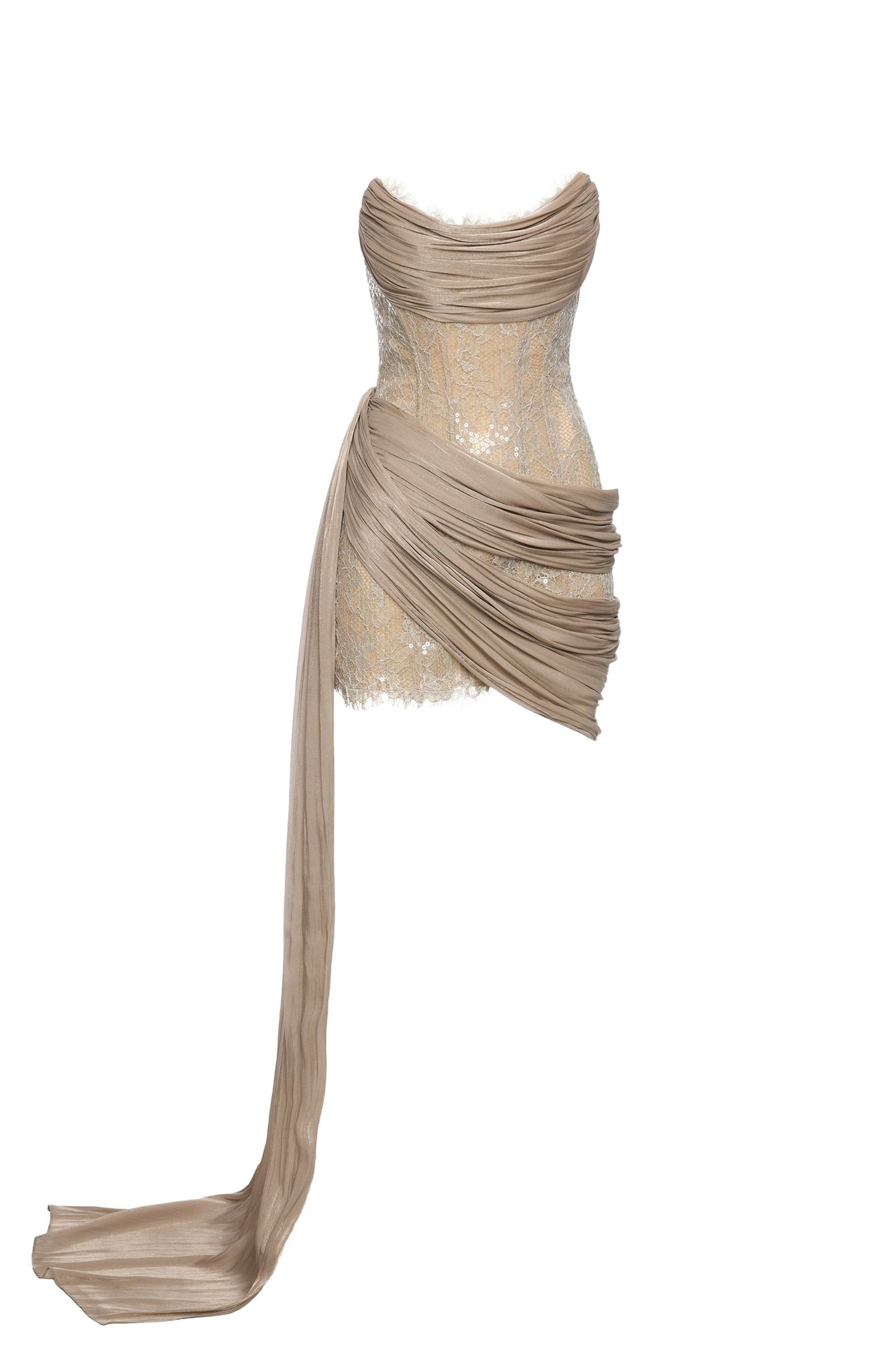 Liora Embellished Corset Mini Dress | JewelClues