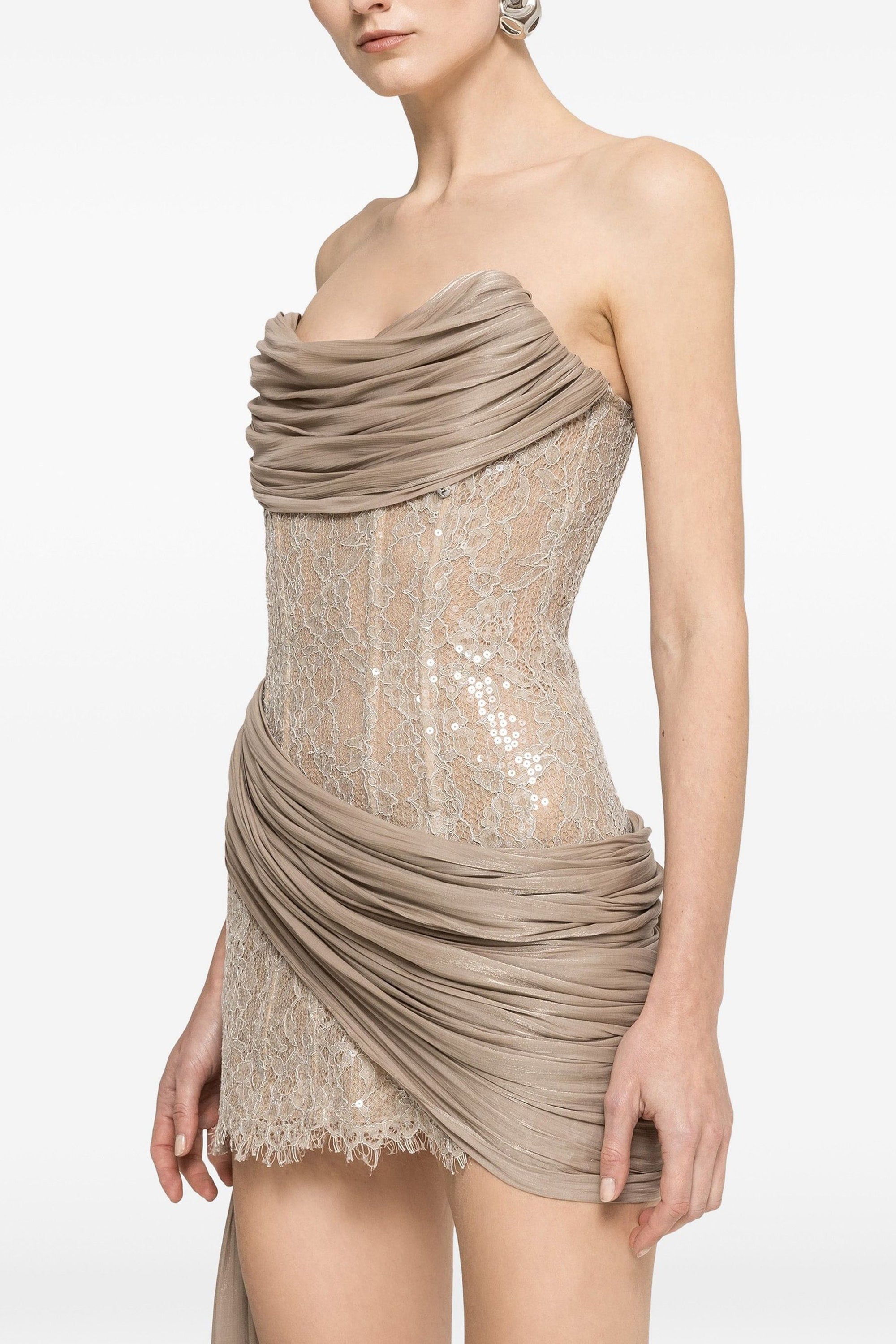 Liora Embellished Corset Mini Dress | JewelClues