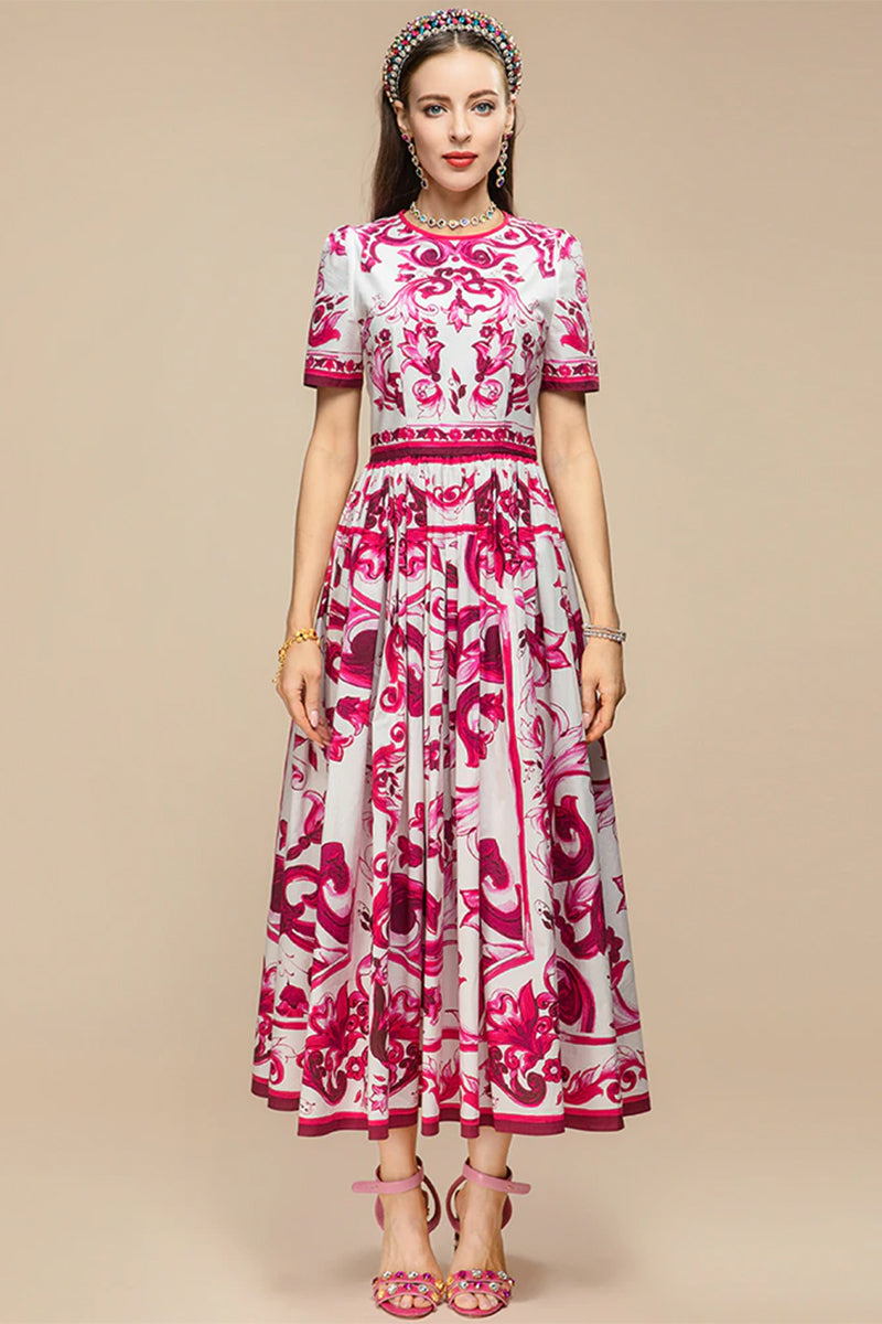 Loveliest Looks Majolica Print Maxi Dress | Jewelclues