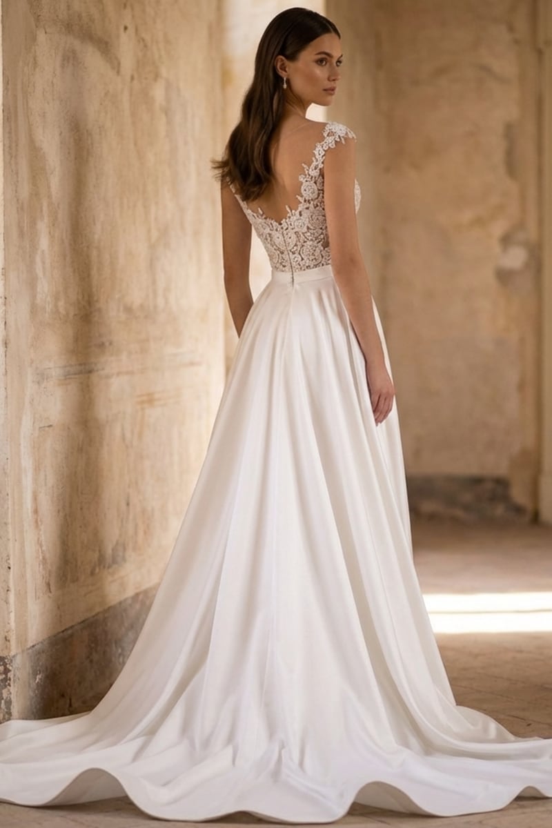 Lovestruck Satin Wedding Dress | Jewelclues