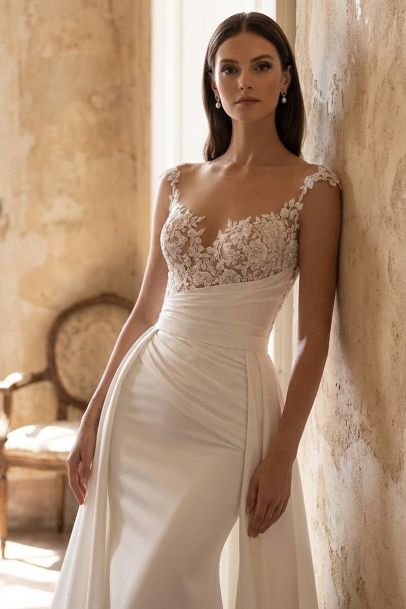 Lovestruck Satin Wedding Dress | Jewelclues