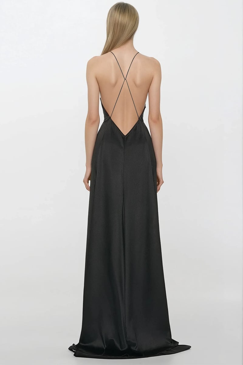 Lunara Noir Evening Gown | Jewelclues